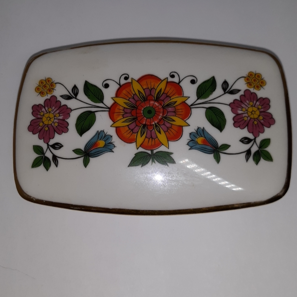 Trinket Box Josef Kuba Vintage Flowers